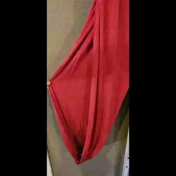 Comfortable Stretchy Red Lounge Pants - Picture 3 of 7